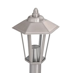 Petromila vidaXL Vonkajšie stojace lampy 3 ks strieborné 100cm nehrdzavej. oceľ
