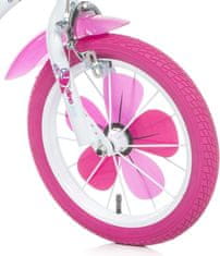 Dino bikes Dětské kolo Flappy 14" 514-02 - růžově bílé