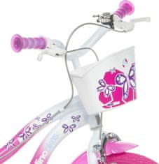 Dino bikes Dětské kolo Flappy 14" 514-02 - růžově bílé