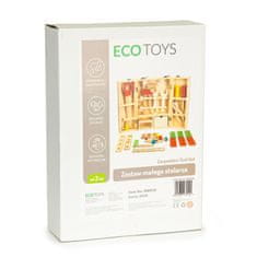 EcoToys Drevené náradie v krabici hnedej farby