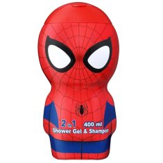 shumee Spiderman 2v1 Shower Gel & Shampoo 2D sprchový gél a šampón pre deti 400 ml