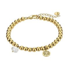 Marc Malone Pozlátený korálkový náramok Layla Gold Bracelet MCB23015G