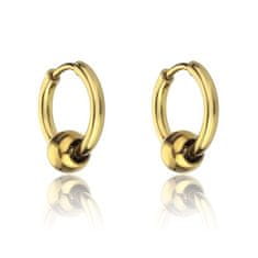 Marc Malone Pozlátené kruhové náušnice Everly Gold Earrings MCE23023G