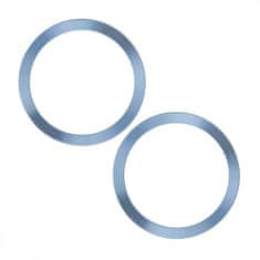 CPA Kovové kroužky světle modré HAPPY-RINGLBL (balení po 2 ks)