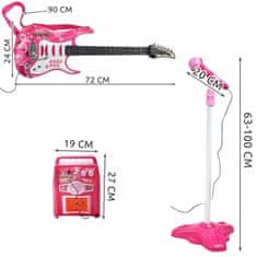 Kruzzel Gitara + mikrofón + zosilňovač ruža 22407 