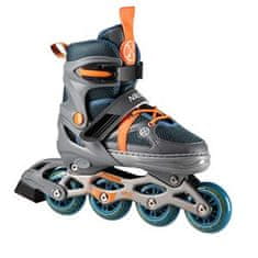 shumee NJ1828A SIVO-ORANŽOVÁ VEL. L(39-42) NILS EXTREME INLINE KORČULE