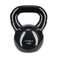 shumee KNV10 ČIERNA LIATINA KETTLEBELL VINYLOVÝ POKRYT HMS