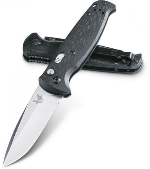 Benchmade 4300 CLA automatický vreckový nôž 8,6 cm, čierna, G10