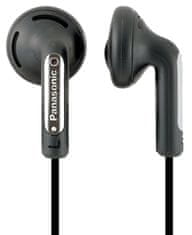 PANASONIC RP-HV154E-K, drôtové slúchadlá, do uší, 3,5mm jack, kábel 1,2m, čierna