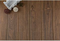 HOME & MARKER® Trojrozmerné samolepiace vodeodolné tapety na stenu v imitácii dreva (5 ks) – tmavohnedá | INSTAWOOD