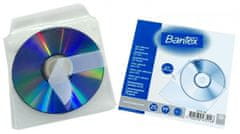 Bantex Obal na 1ks CD - samolepiací s klopou 12,5 x 12,5 cm 
