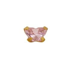 PRIM Inverness 896-10 Pink Butterfly Earrings 