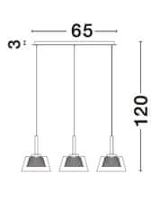 Nova Luce NOVA LUCE závesné svietidlo BOCCALE chrómovaný hliník číre sklo G9 3x5W 230V IP20 vr. žiarovky 1300301303