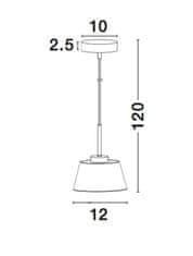 Nova Luce NOVA LUCE závesné svietidlo BOCCALE chrómovaný hliník číre sklo G9 1x5W IP20 vr. žiarovky 1300301301