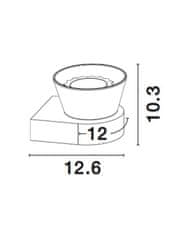 Nova Luce NOVA LUCE nástenné svietidlo BOCCALE chrómovaný hliník číre sklo G9 1x5W IP20 vr. žiarovky 1300301302