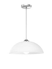 Nova Luce NOVA LUCE závesné svietidlo VINCA chrómovaný kov biela sklo E27 1x12W 600821