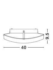 Nova Luce NOVA LUCE stropné svietidlo ANCO matné biele sklo chrómovaný kov E27 2x12W 600402