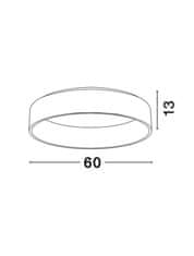 Nova Luce NOVA LUCE stropné svietidlo RANDO kávovo hnedý hliník a akryl LED 42W 230V 3000K IP20 6167210