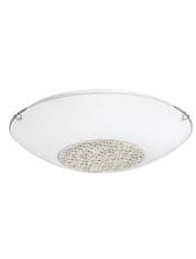 Nova Luce NOVA LUCE stropné svietidlo ERA biele sklo a krištáľ chrómovaný kov E27 3x12W 6311803