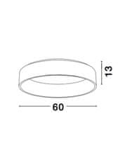 Nova Luce NOVA LUCE stropné svietidlo RANDO čierny hliník a akryl LED 42W 230V 3000K IP20 6167240