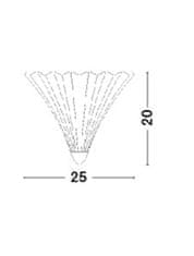 Nova Luce NOVA LUCE nástenné svietidlo GUSCIO chrómovaný kov a číre sklo E14 1x5W 230V IP20 bez žiarovky 6101601