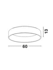 Nova Luce NOVA LUCE stropné svietidlo RANDO matný biely hliník a akryl LED 42W 230V 3000K IP20 6167207