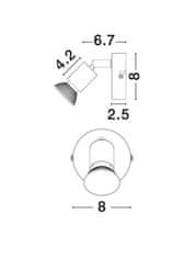 Nova Luce NOVA LUCE bodové svietidlo BASE matný biely kov GU10 1x5W IP20 bez žiarovky 661001