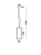 Nova Luce NOVA LUCE závesné svietidlo FLAVIO antický kov mosadz číre sklo E27 1x12W 230V IP20 bez žiarovky 7152603