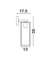 Nova Luce NOVA LUCE nástenné svietidlo FLAVIO antický kov mosadz číre sklo E27 1x12W 230V IP20 bez žiarovky 7152604