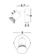 Nova Luce NOVA LUCE bodové svietidlo BASE hrdzavý kov GU10 1x5W 230V IP20 bez žiarovky 662001