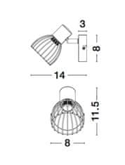 Nova Luce NOVA LUCE bodové svietidlo FIUMICINO matný čierny kov E14 1x5W 230V IP20 bez žiarovky 770010