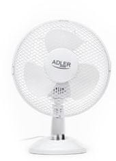 WOWO Ventilátor stolový, ventilátor Adler AD 7302 23cm 56Db 45W