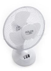 WOWO Ventilátor stolový, ventilátor Adler AD 7302 23cm 56Db 45W