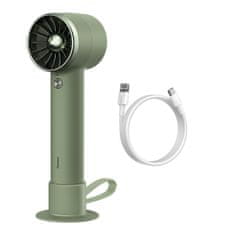 BASEUS Flyer Turbine ručný / stolný ventilátor USB-C, powerbank 4000 mAh, zelený