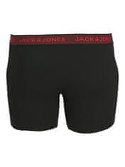 Jack&Jones Plus 3 PACK - pánske boxerky JACWAISTBAND 12211666 Asphalt (Veľkosť 3XL)