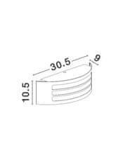 Nova Luce NOVA LUCE vonkajšie nástenné svietidlo ZENITH antický hnedý hliník biely akrylový difúzor E27 1x12W 220-240V bez žiarovky IP44 713114