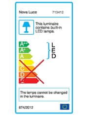 Nova Luce NOVA LUCE vonkajšie nástenné svietidlo STICK tmavo šedý hliník biely akryl E27 1x12W 220-240V IP54 bez žiarovky 713412