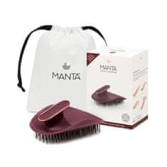 Manta Manta Healthy Hair Brush Ultra Gentle Burgundy-Rose Gold 