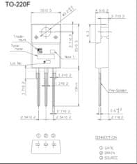 HADEX 2SK3469 N FET 500V/12A 50W TO220F