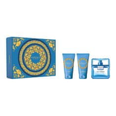 Versace Versace Eau Fraiche Pour Homme Eau De Toilette 50ml Spray Gel De Baño 50ml Balsamo 50ml 