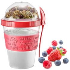 BOBIMARKET yoghurt muslite mug raňajky breakfast dessert ovocné vločky 600 ml