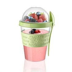 BOBIMARKET yoghurt muslite mug raňajky breakfast dessert ovocné vločky 600 ml