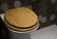 WC sedadlo so spomaľovacím mechanizmom AWD Interior MDF Bamboo 1598