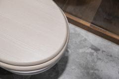 WC sedadlo so spomaľovacím mechanizmom AWD Interior MDF bílý dub 1066