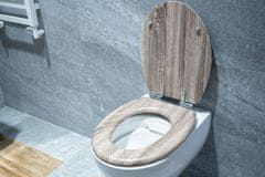 WC sedadlo so spomaľovacím mechanizmom AWD Interior MDF taupe 1703