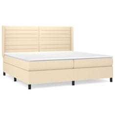 Petromila vidaXL Boxspring posteľ s matracom krémová 200x200 cm látka