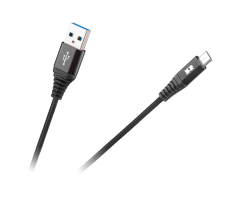 shumee USB - USB micro REBEL kábel 50 cm čierny