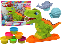 shumee Dinosaur Playdough Set 6 farieb Dolphin Forms Hrebenatka