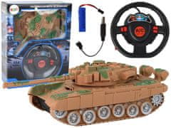 shumee R/C Tank Diaľkovo ovládané svetlá Zvuk Piesok 1:18 27MHz