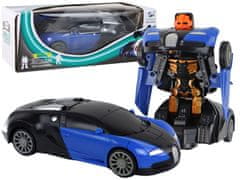 shumee Robotické auto 2v1 Bugatti s modrými svetelnými efektmi